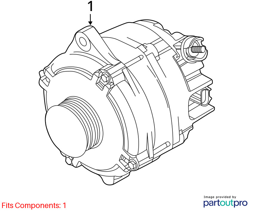 2016 Explorer Alternator Sku#4404884