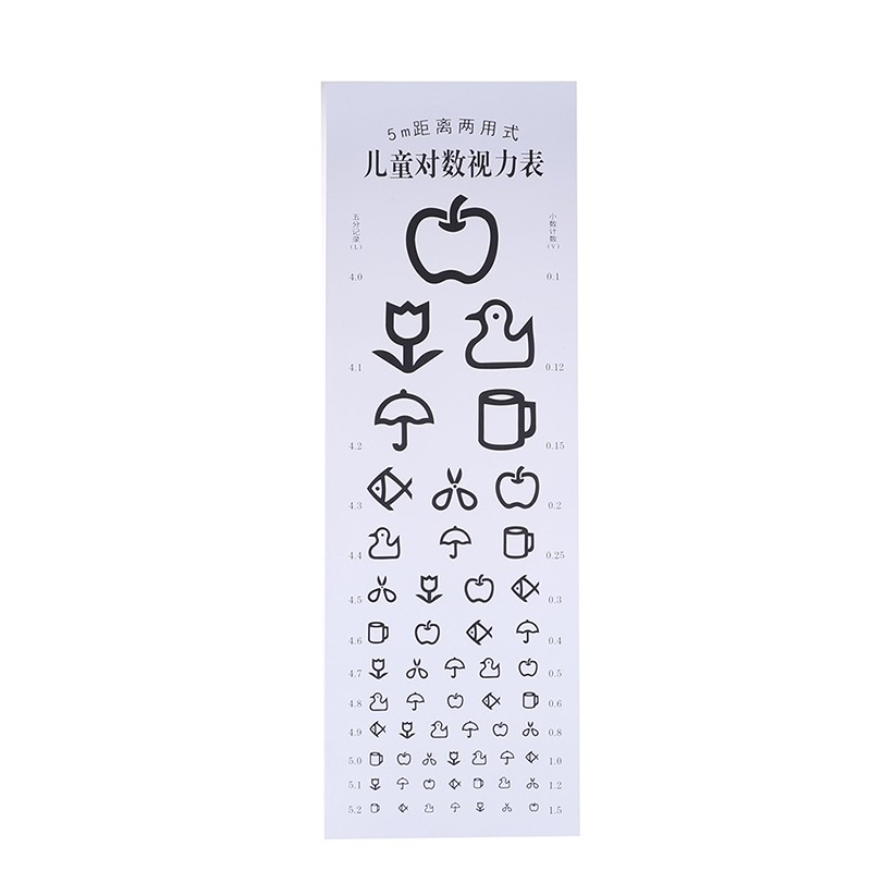 Wallmounted Waterproof Eye Chart Testing Cahrt Visual Testing Chart for HospY-cx