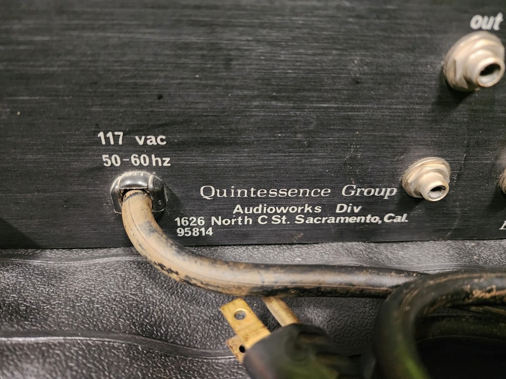 Vintage QUINTESSENCE GROUP AUDIO Stereo Equalizer EQ