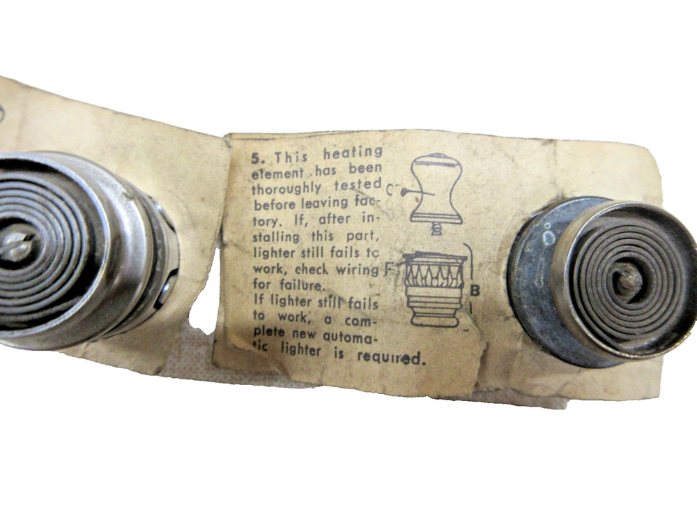 NOS CIGARETTE LIGHTER Element. CASCO 6-8 Volt Heater Element 40's 50's