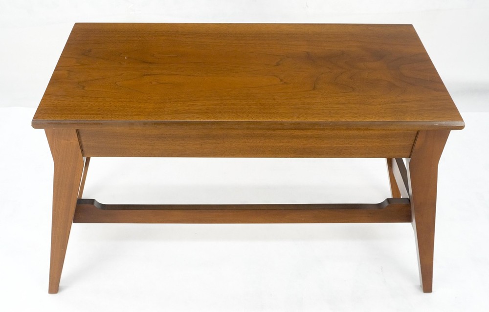Solid Walnut Lift Top Storage High Seat Organ Bench MINT