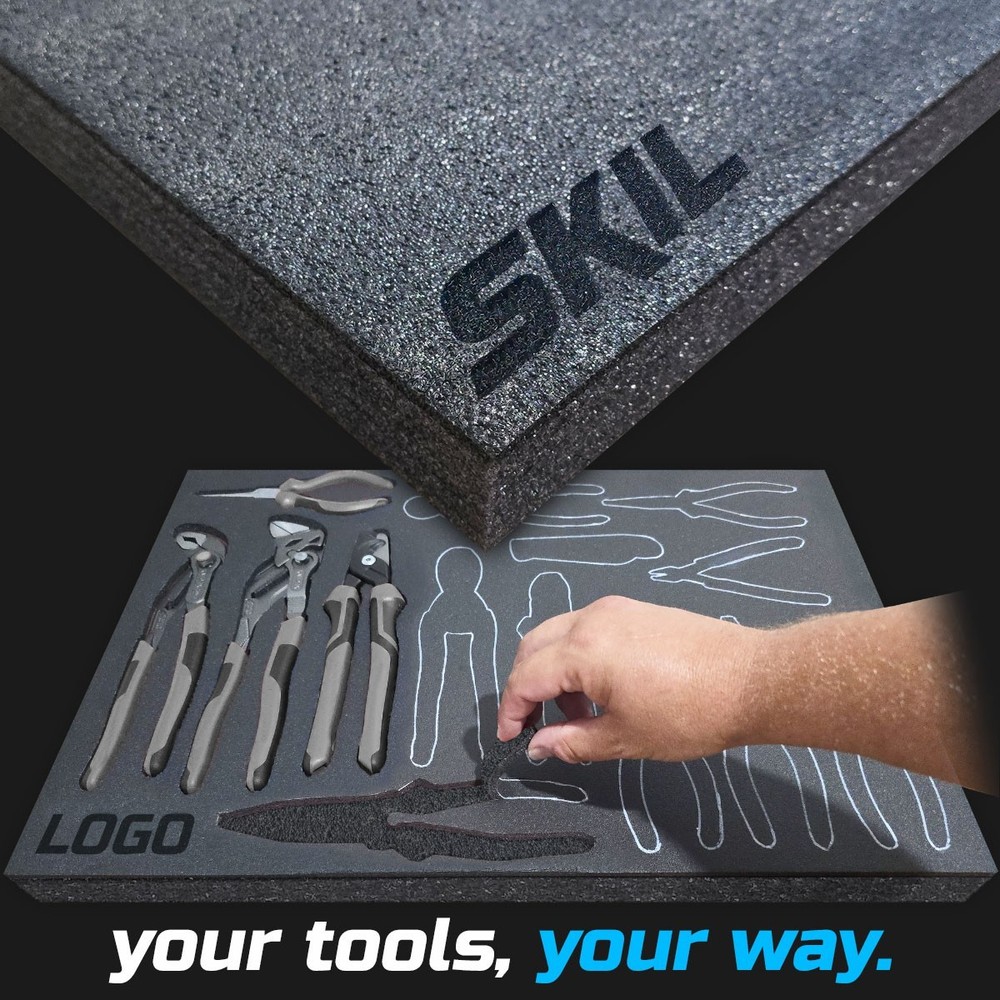 SKIL DARK shadow foam tool tray insert storage organizer toolbox tool kit set