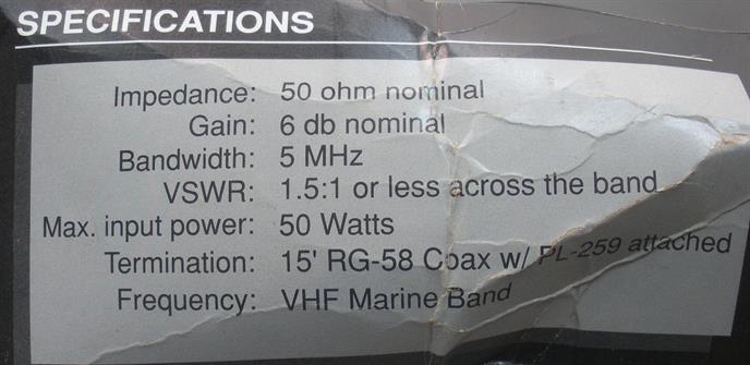 Techsonic ANT-36D VHF Antenna 36"