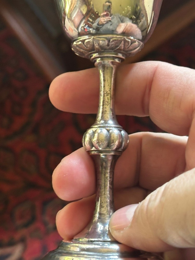 Pr Wilcox Silver Plate Victorian Goblets Ivy
