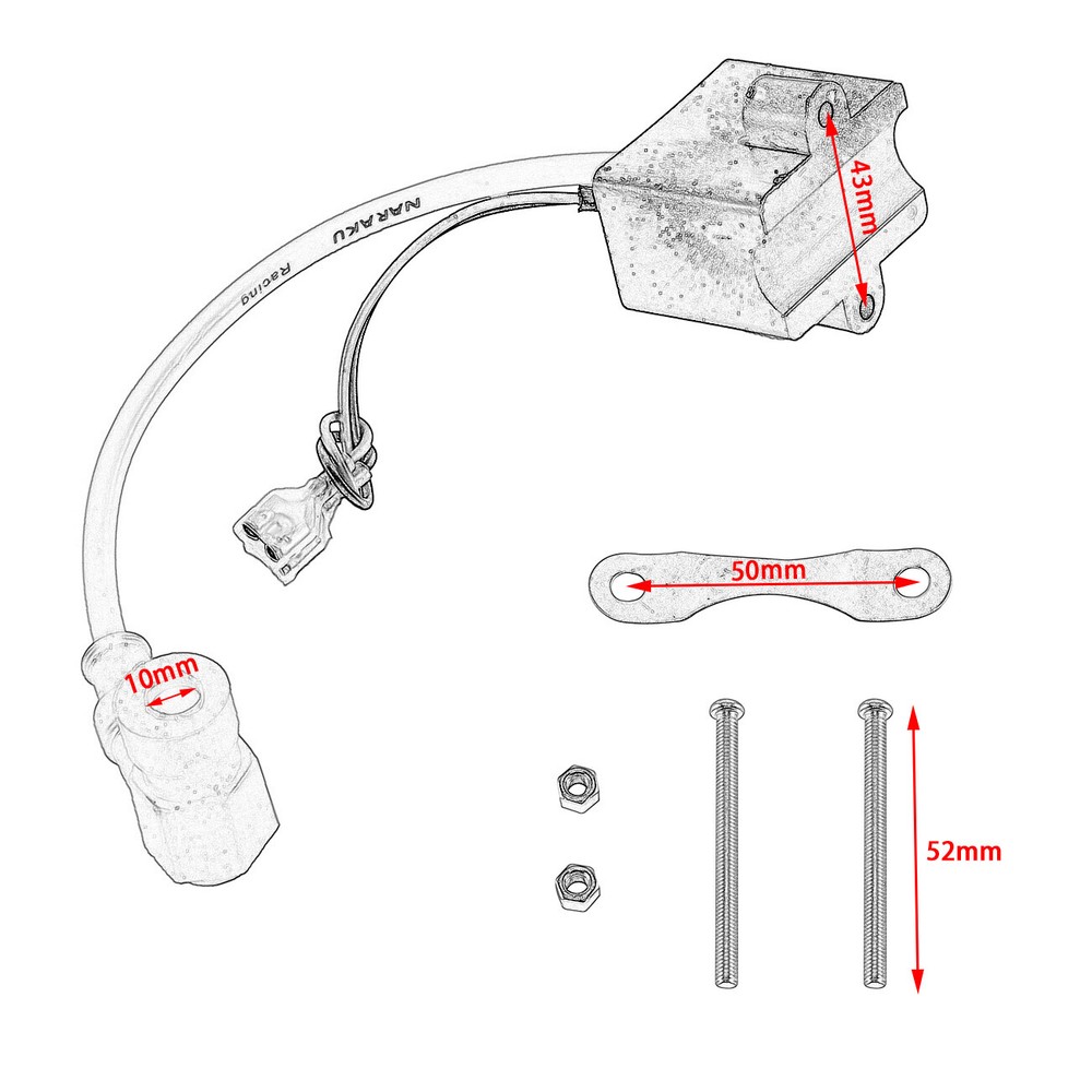 Ignition Coil CDI High Performance For 49cc 60cc 66cc 80cc Motorized Bike