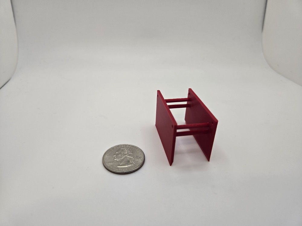 Custom 1/87 Scale Trench Box in Red