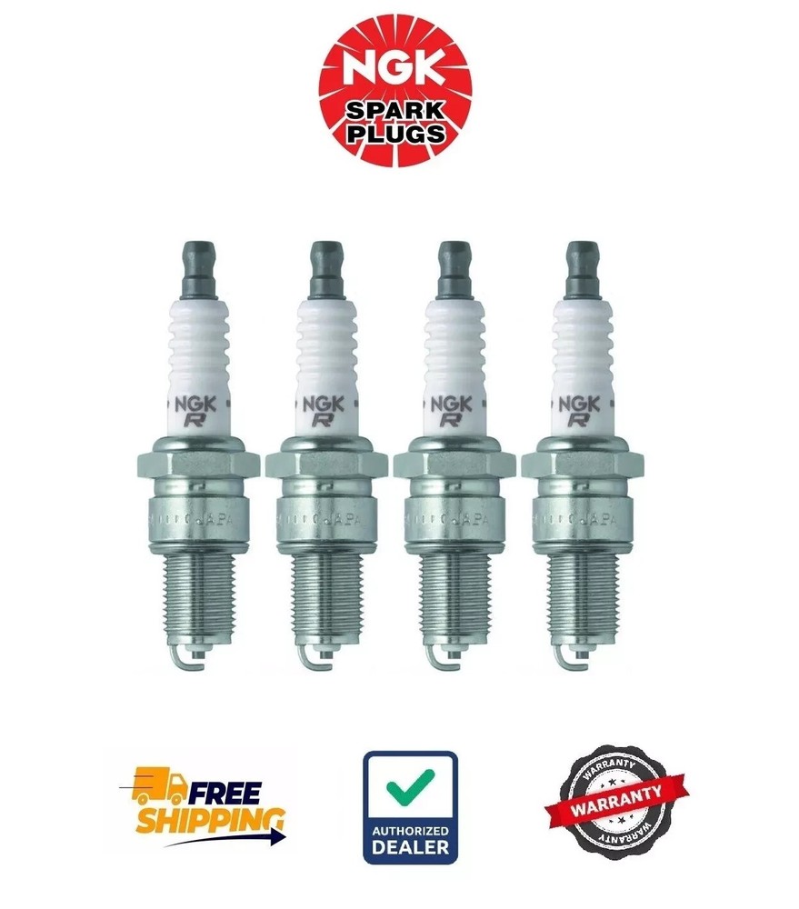 New Genuine 4 Pack NGK 6578 BPR4ES Solid Standard Spark Plugs