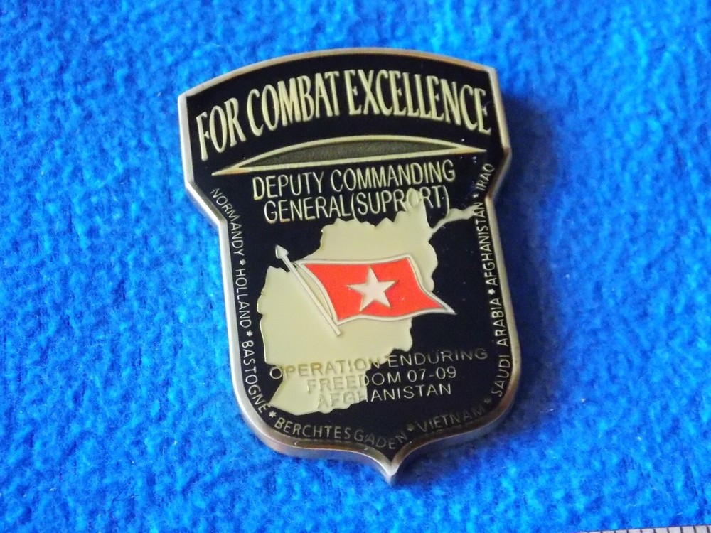 AIRBORNE CHALLENGE COIN - FOR COMBAT EXCELLENCE - DEPUTY COMMANDING GENERAL