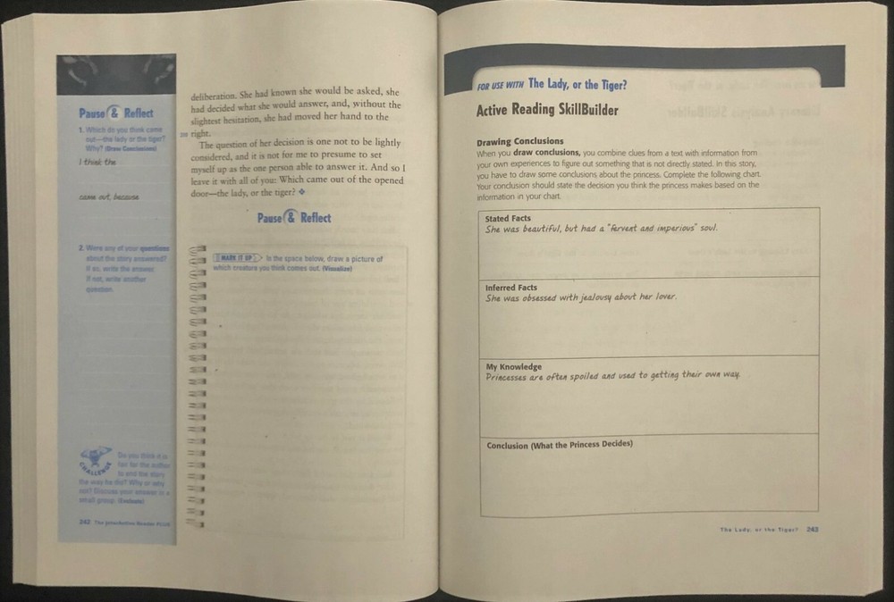 8th Grade - THE INTERACTIVE READER PLUS - The Language of Literature (2003)
