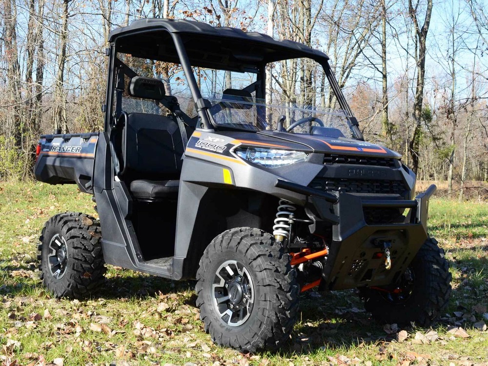 SuperATV Scratch Resistant Half Windshield for Polaris Ranger XP 570 (2015-2016)