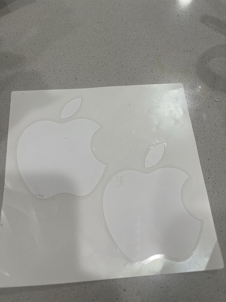 Apple Sticker White