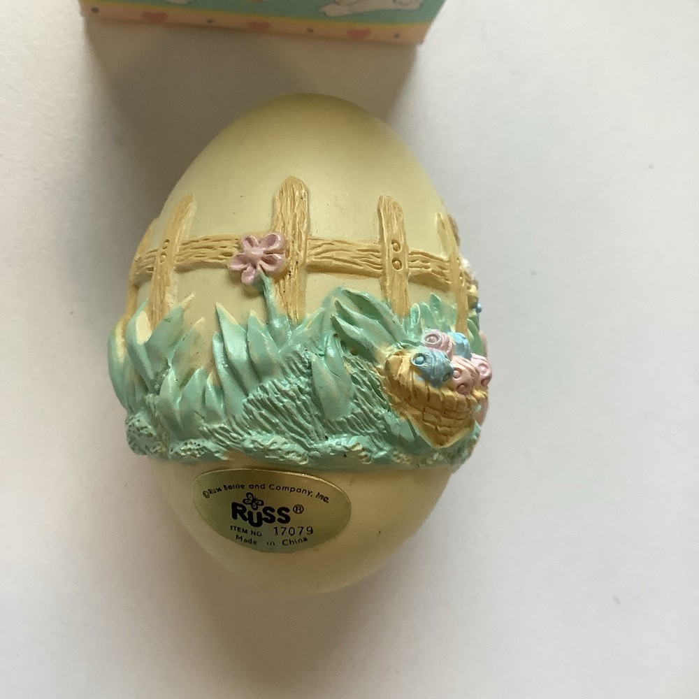 4 Decorative Easter Bunnies One Bunny Egg By Russ Three Bunny Figurines