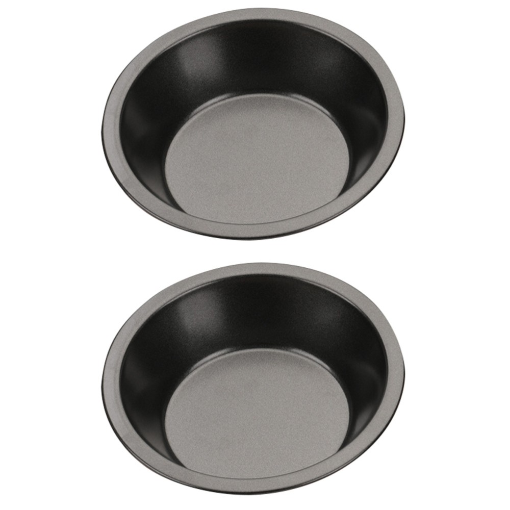 2pcs Bakeware Pizza Tray Round Non-stick Baking Pan Baking Tools