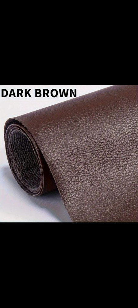 Self Adhesive Leather  Repair Patch - Dark Brown