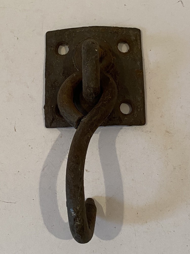 Vintage Surface Mount Swinging Iron Hook-3”