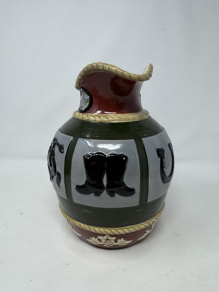 SONOMA "HAPPY TRAILS" WESTERN THEME DESIGN 80 oz. CERAMIC PITCHER