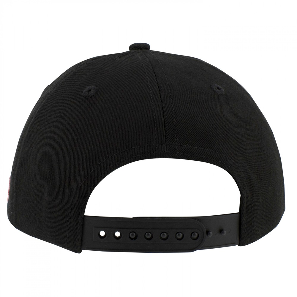 Miles Morales Spider-Man Logo Snapback Hat Black