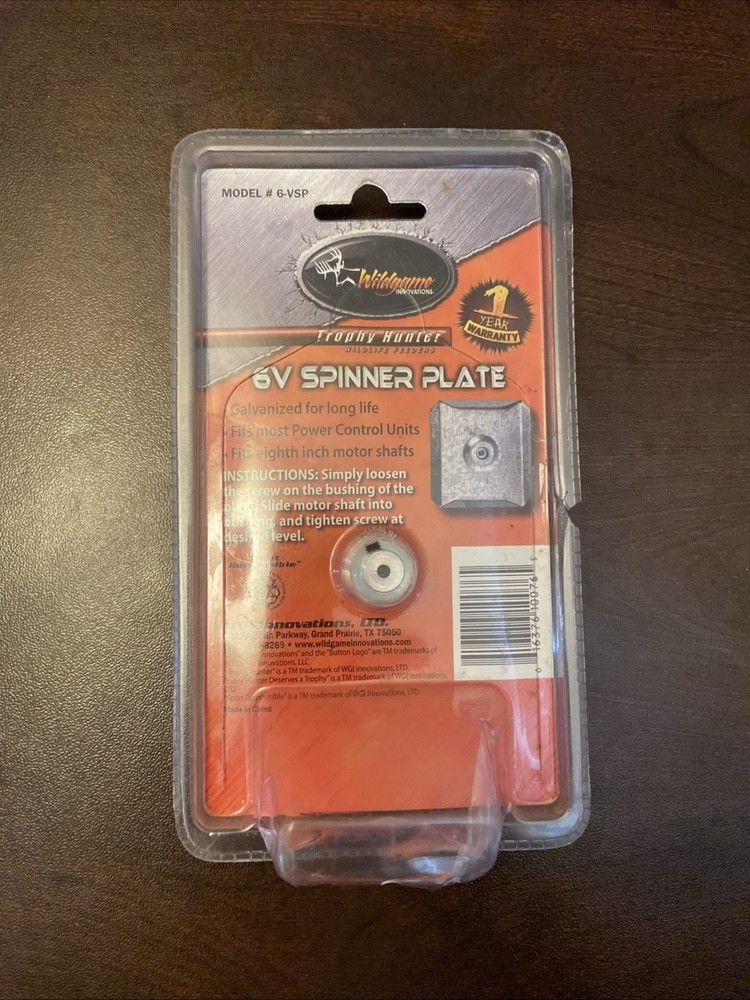 Wildgame Innovations 6V Spinner Plate 6VSP 6 Volt Replacement Feeder
