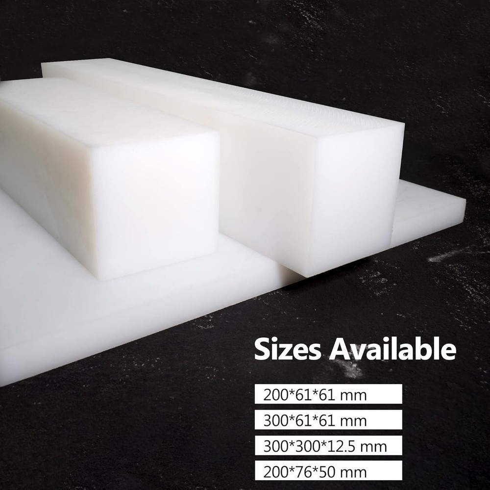 UHMW Tapping Block Ultra High Molecular Weight Polyethylene Rectangular Solid Pl