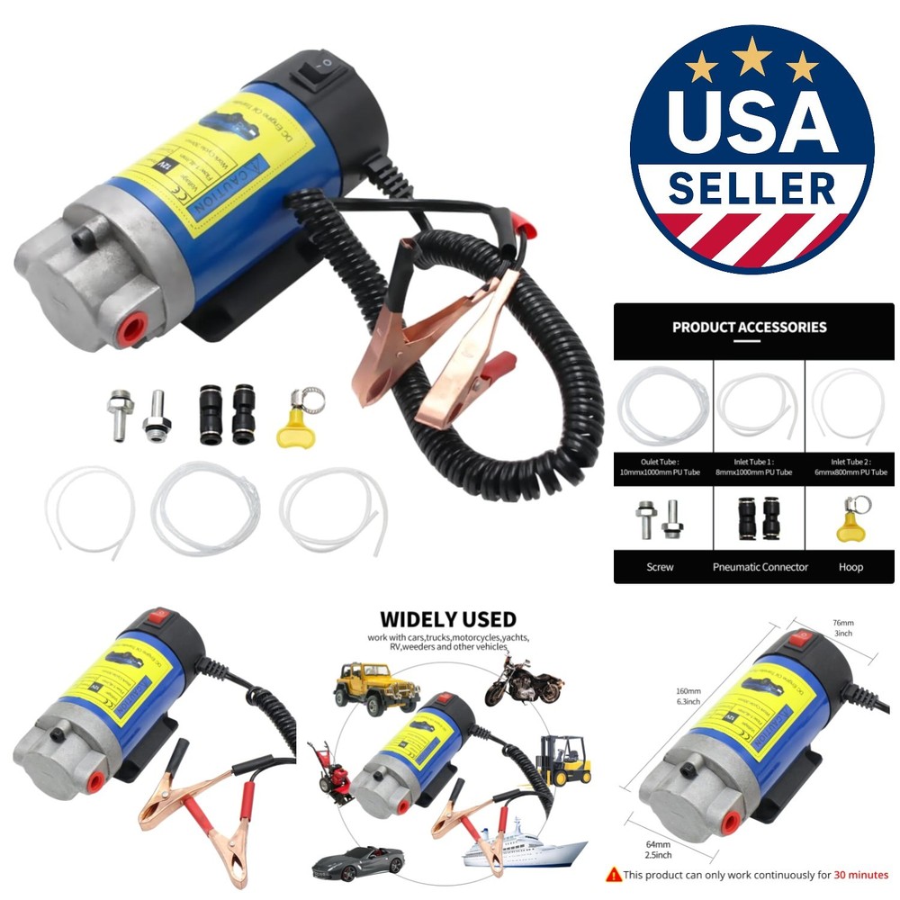 User-Friendly Oil Extraction Pump with Complete Accessories - Portable Design