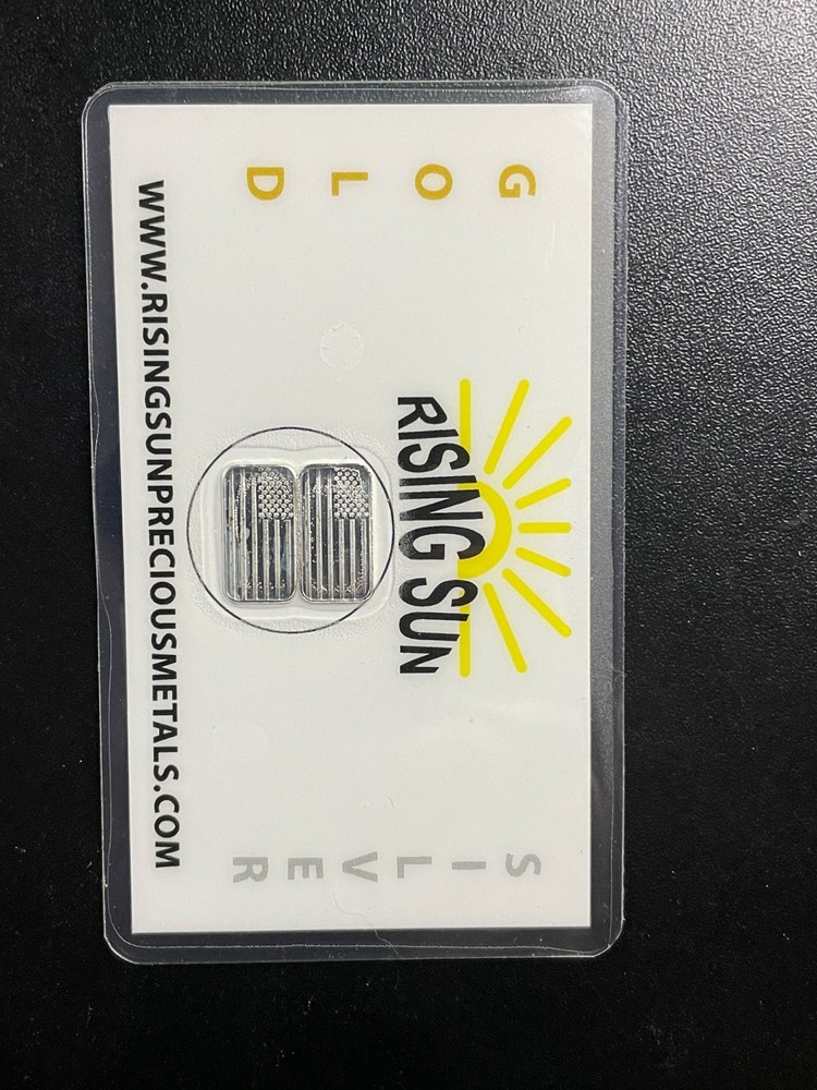 "Pure Silver" 2 Grams Rising Sun Precious Metals
