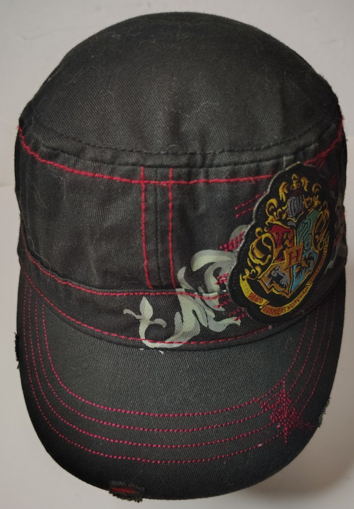 Hogwarts Crest Harry Potter strap back hat one size distressed