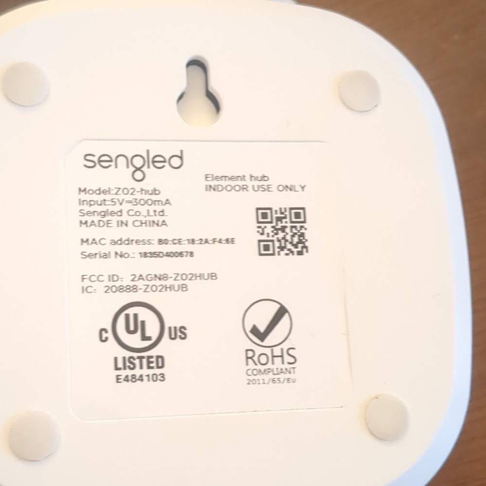 Sengled Z02-hub Smart Home Hub Wired Connectivity