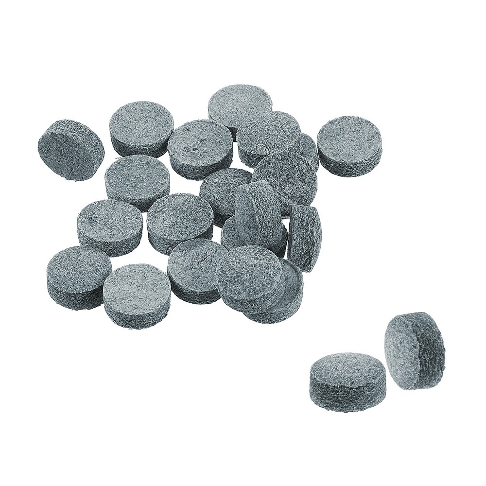 10mm Billiard Slide Stick Tips, 20pcs Replacement Tips, Grey