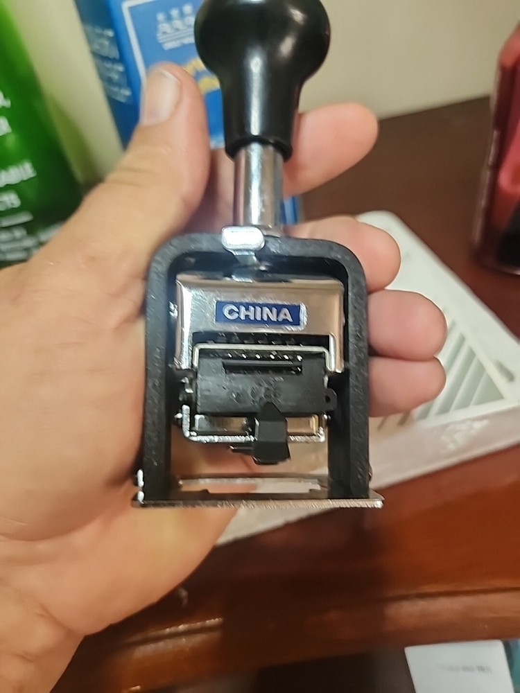 GREAT WALL 7 LINE NUMBERING MACHINE STAMP MODEL 207 SEE PHOTO DESCRIPTION