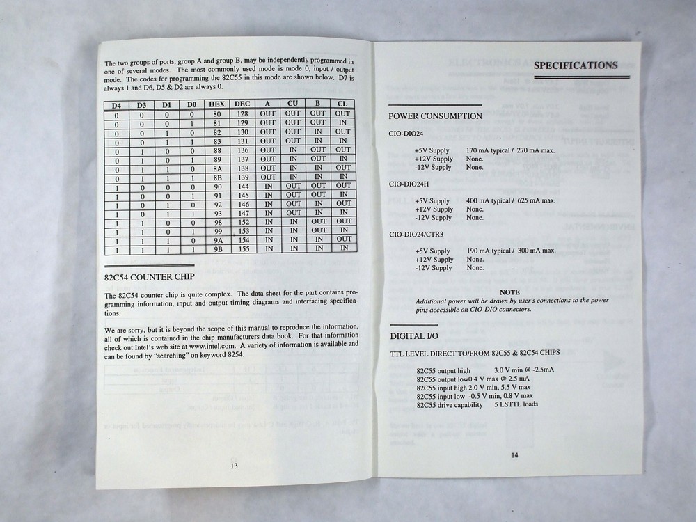 ComperBoards - CIO -DIO24 Digital Input / Output Board for ISA Computer Bus -