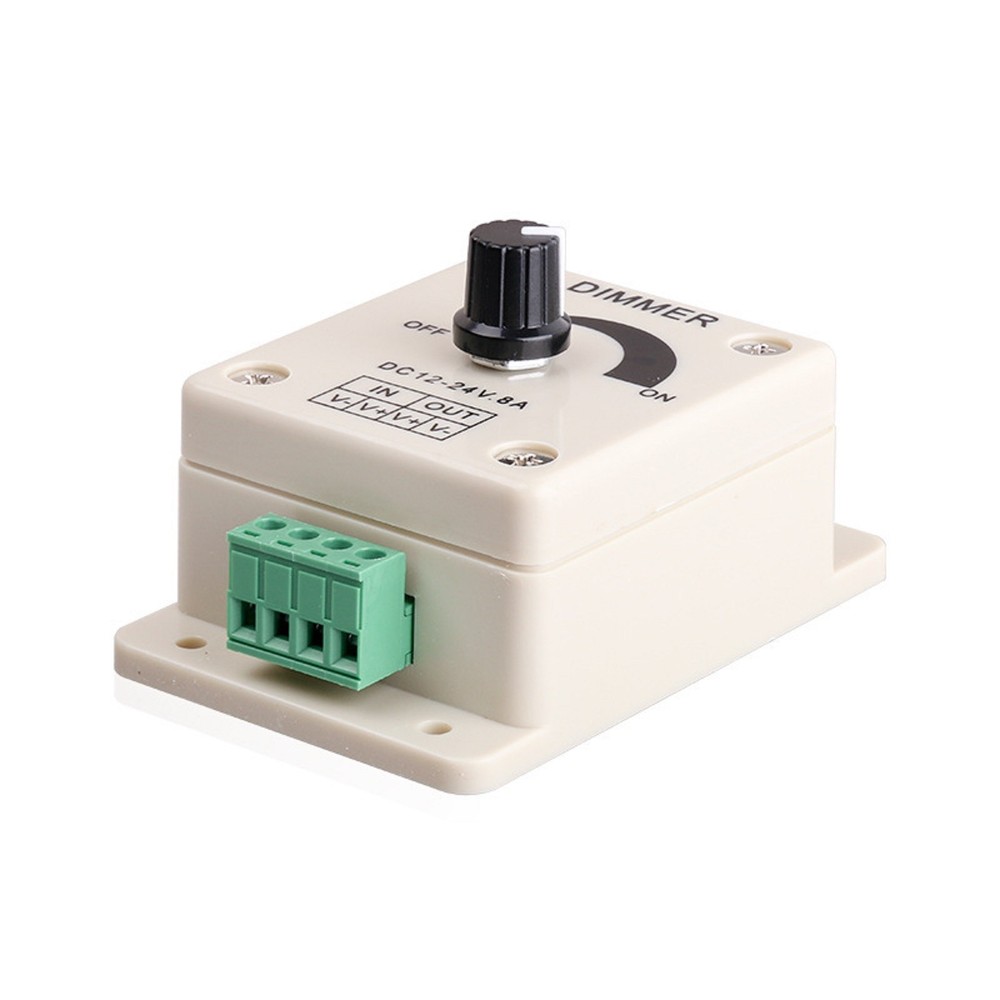 DC 12V 24V LED Dimmer Switch 8A Brightness Controller For LED Strip Light Lamp D
