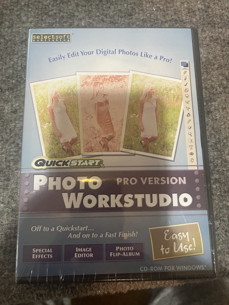 2007 QuickStart Photo Workstudio Pro Version CD ROM New Sealed