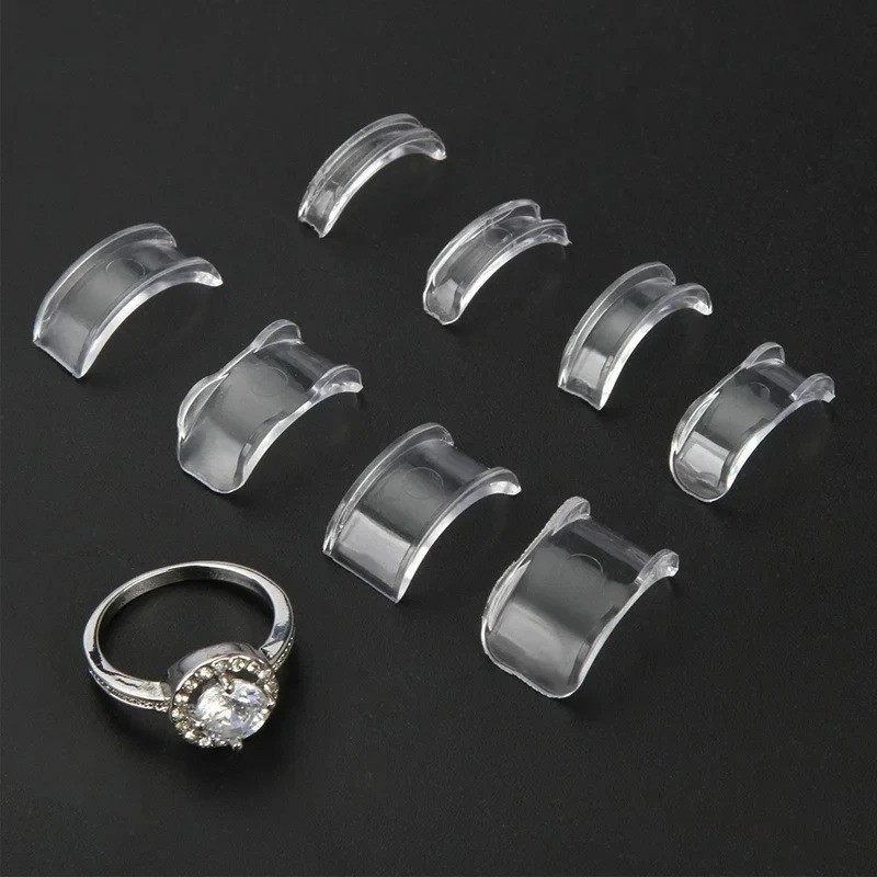 8 Sizes Clear Silicone Ring Sizer Invisible Anti-Loss Ring Holder