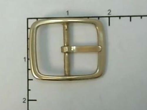 1.25" 32mm Solid Brass Center Bar Belt Buckle