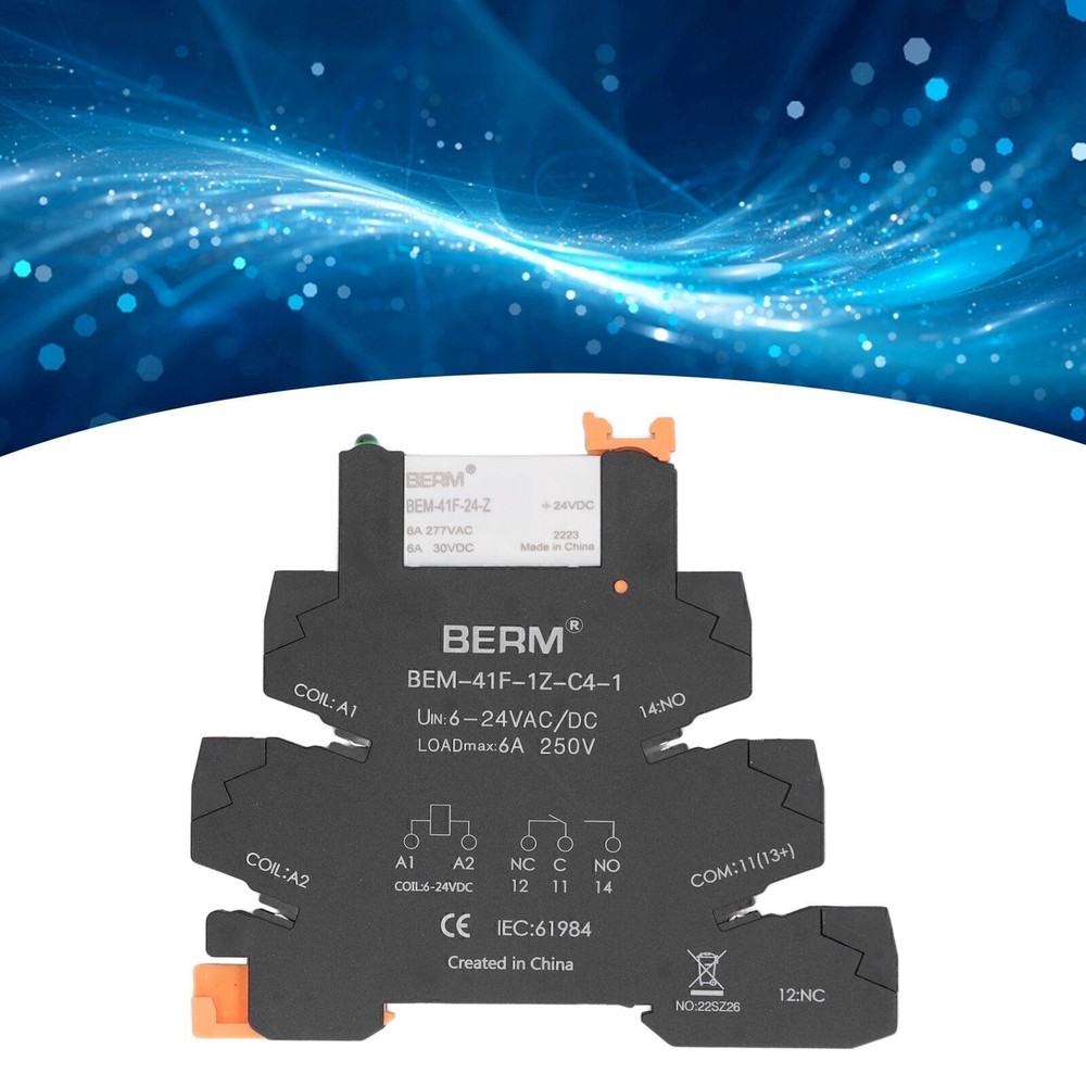 DC Control AC Ultra Thin Relay DIN Rail Mount Solid State Relay Module SPDT
