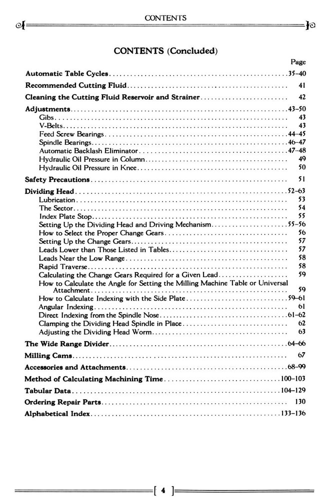 Cincinnati Dial Type Horizontal Vertical Milling Machine Instruction Manual 1510