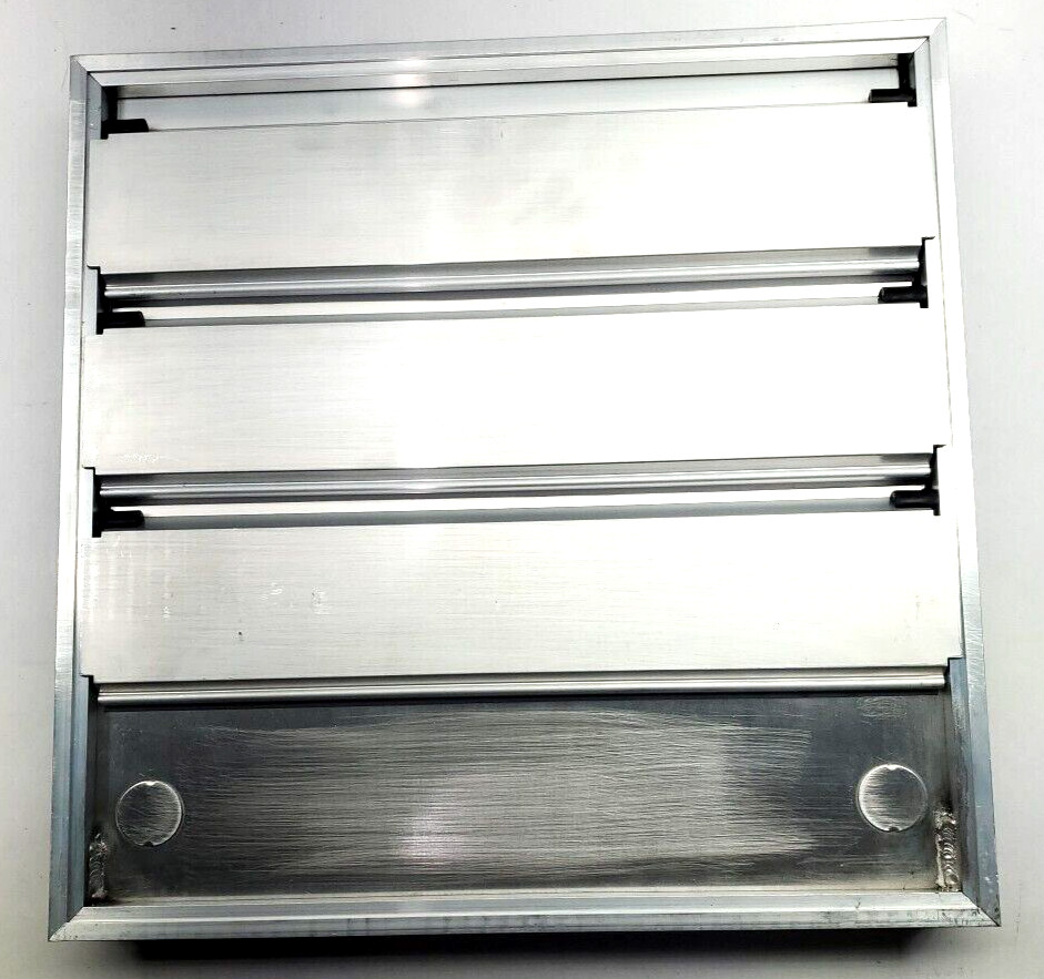 Ruskin BD2A2, 15.75" x 15.75" Commercial Backdraft Damper, ALUMINIUM