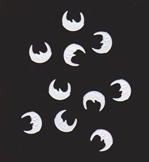 White Moon Scrapbooking Brads