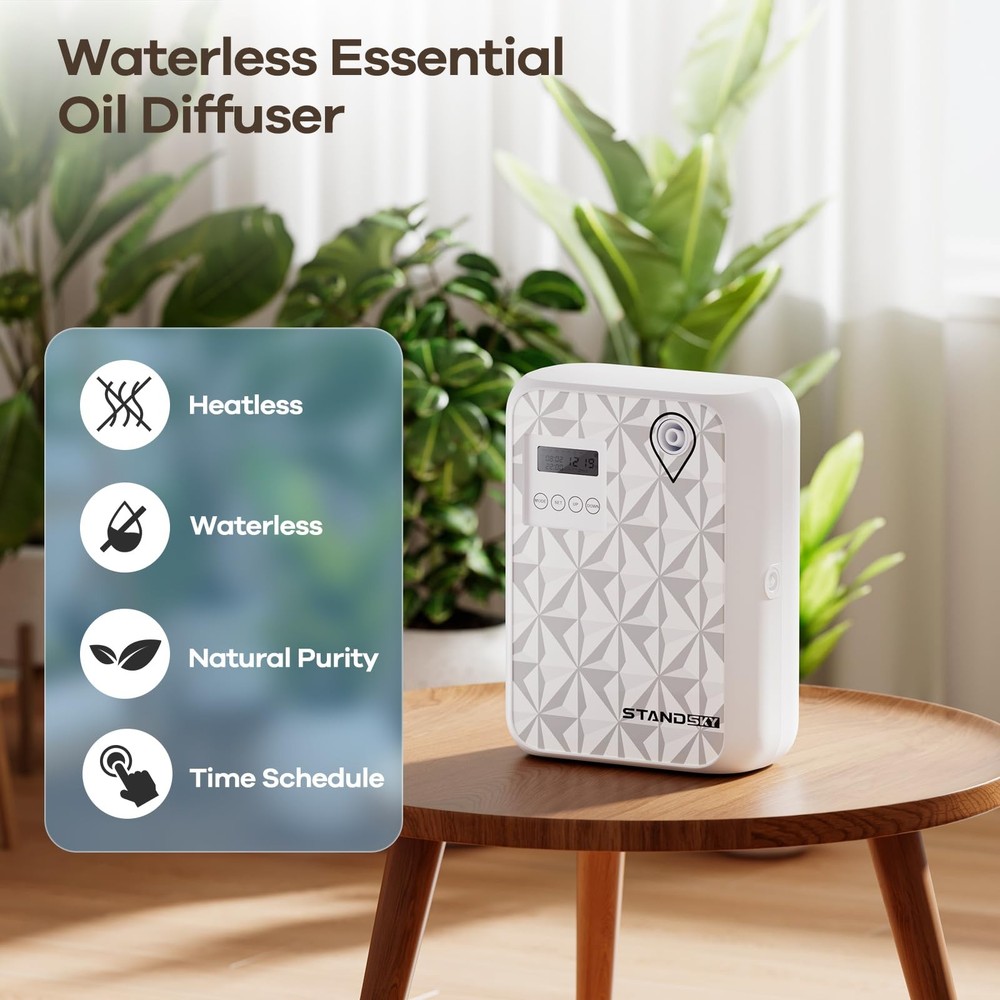 Waterless Essential Oil Diffuser, Hotel Scent White
