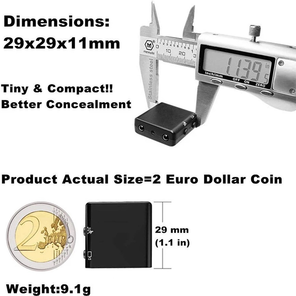 HD 1080P Mini Camera Motion Detection Night Vision Home Security IR Micro Camera