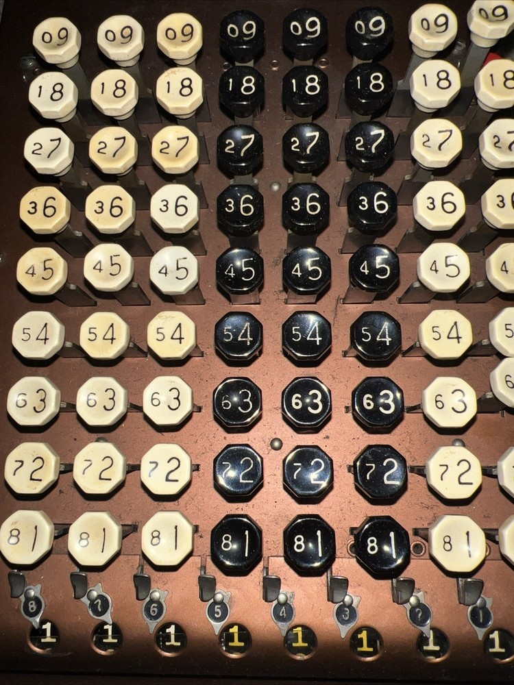 Felt &Tarrant MFG Co. Comptometer Trade Adding Machine Chicago USA