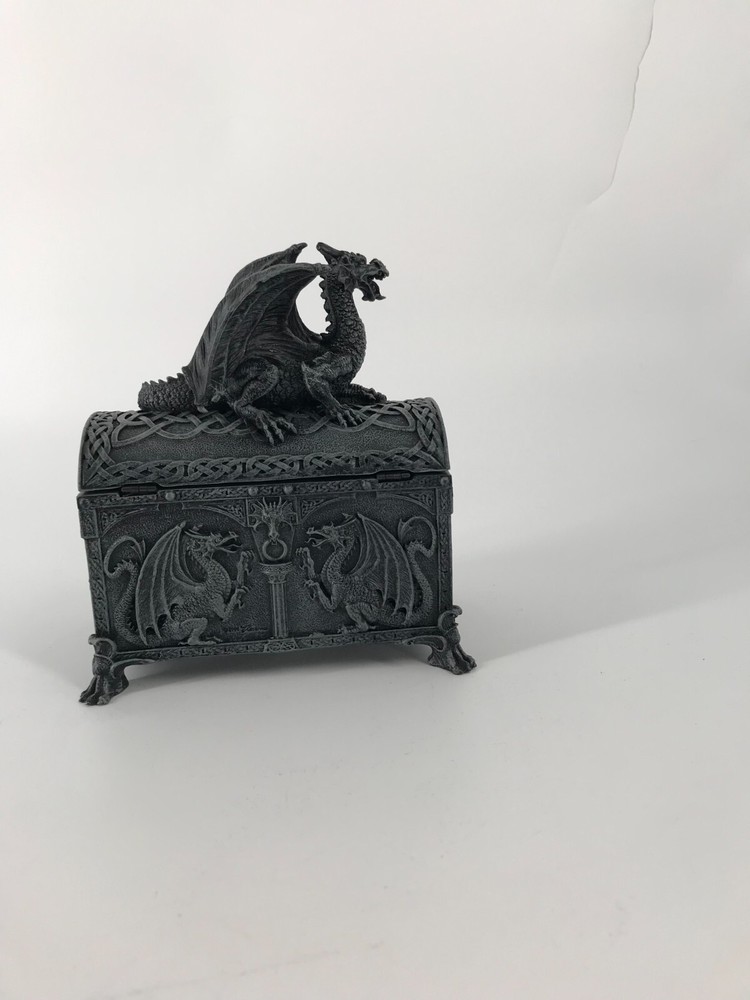 Celtic Dragon Jewelry Trinket Box