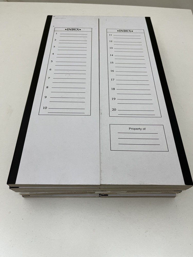 Microscope Slide File Folders, 20 Slides w/cover