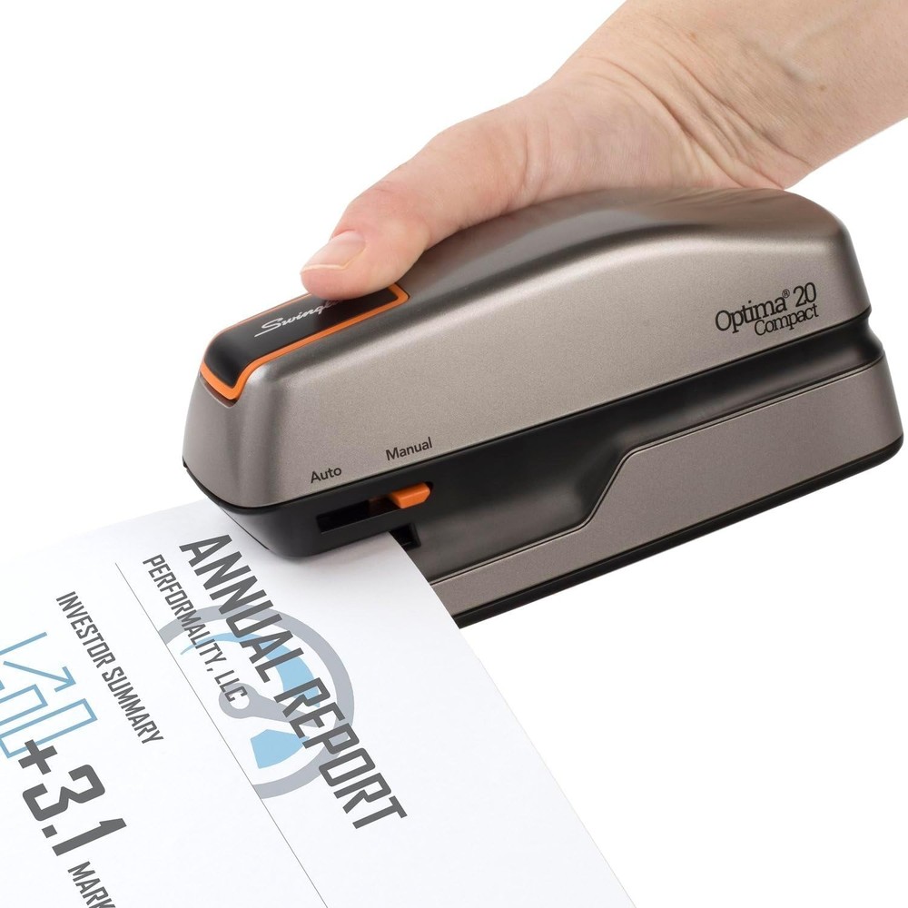 Optima 20 Electric Stapler - 20 Sheet, Compact & Jam-Free for Smooth Workflow