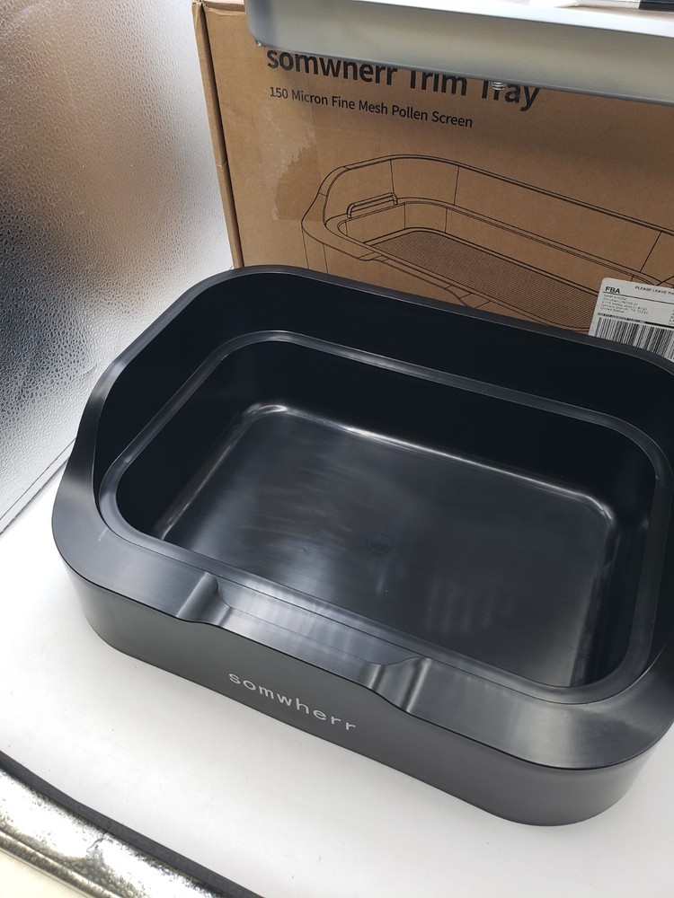 somwherr Tray with Replaceable 150 Micron Fine Mesh Screen and Static Brush