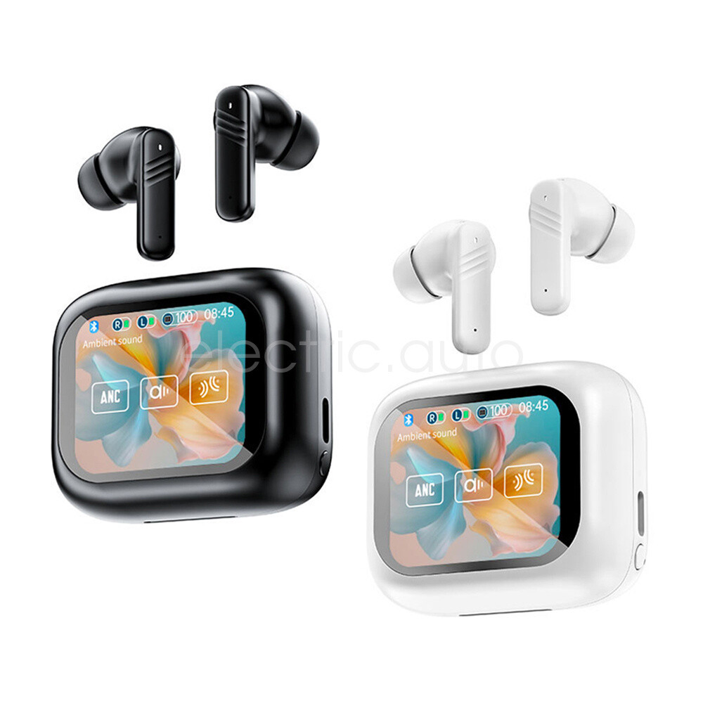 Bluetooth 5.4 Earphone Full Touch Screen TWS Wireless Earbuds Noise Reduction