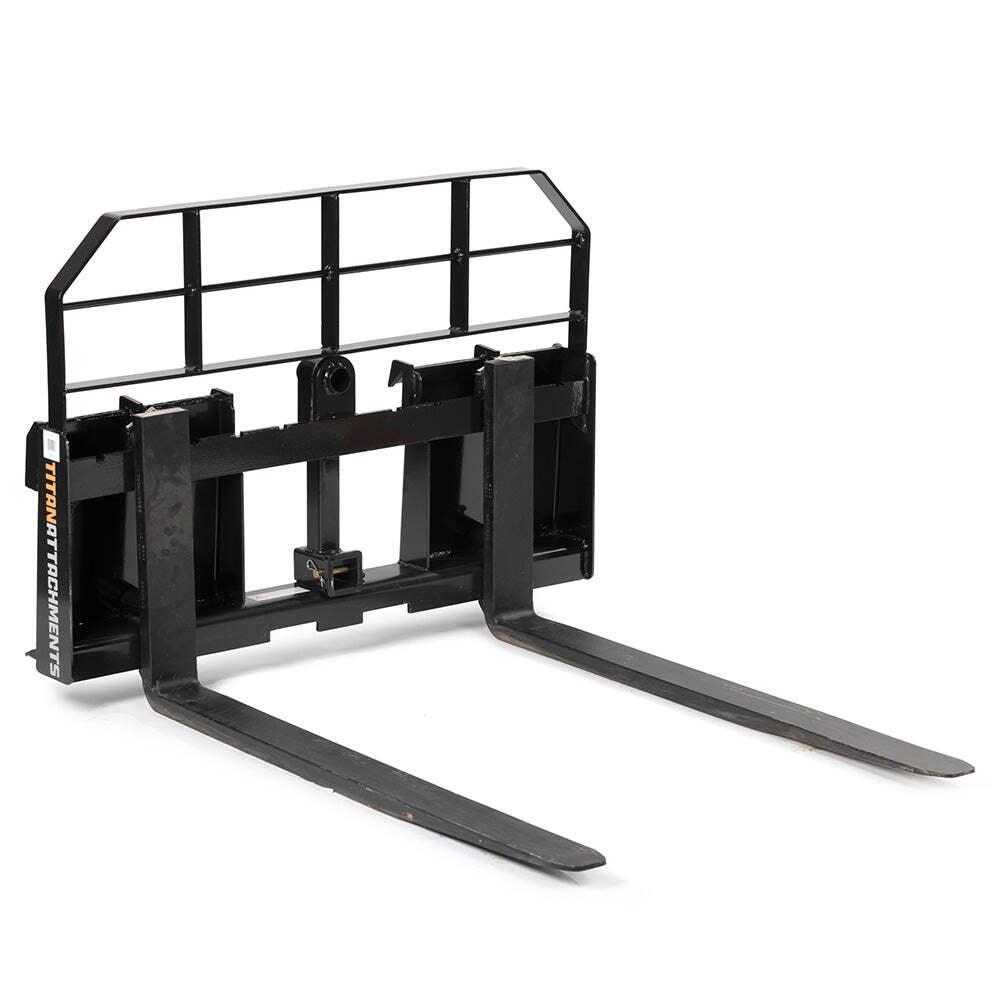 Titan Attachments Pro Series Pallet Fork Frame, 36" Pallet Fork Blades, SSQA