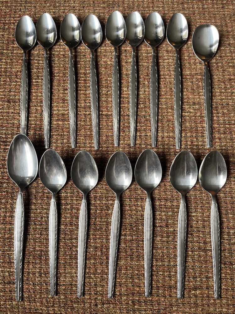 20 pc. Vtg. Rogers Co Ensenada Flatware Stainless Dinner Forks Spoons Spreader