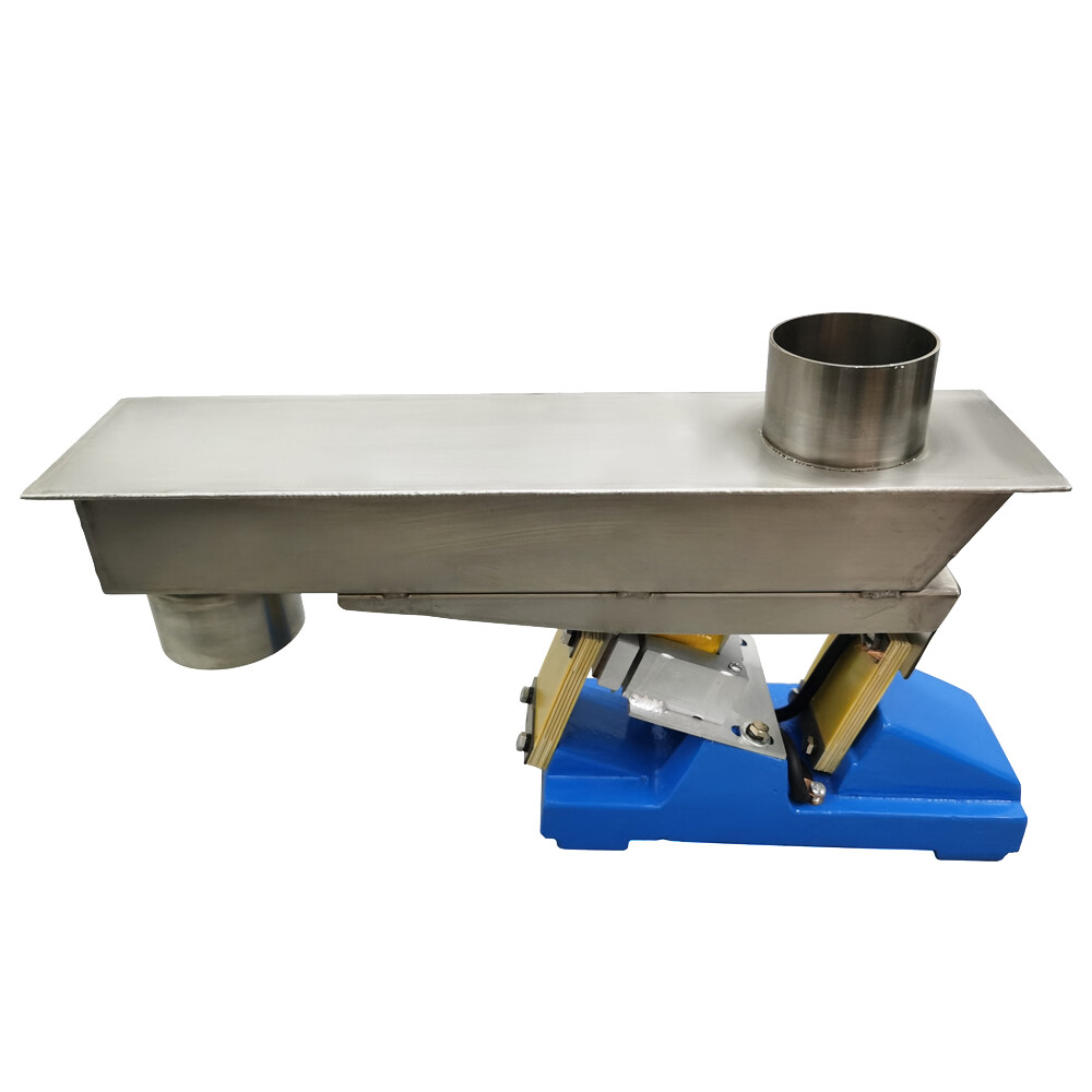 Small Electromagnetic vibration Feeder Closed Shaking Conveyor with Controller