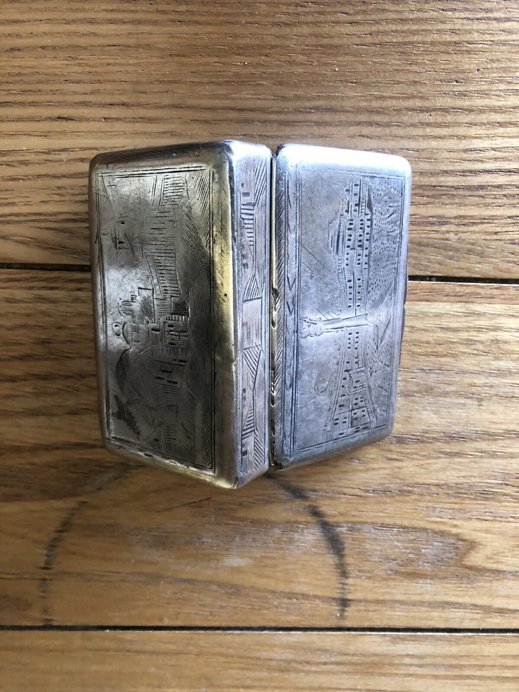 Antique Russian Silver Cigarette Case.